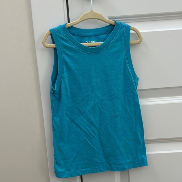 Blue Sleeveless Tank Top - Picture 1 of 2